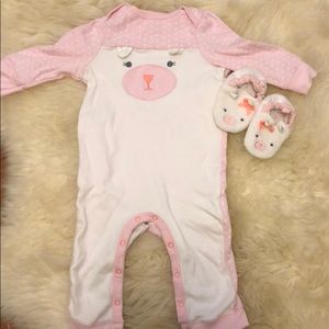 Brand New Cloud Island Pajamas w/matching slippers